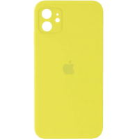 Чехол Silicone Case Square Full+Camera iPhone 11 Желтый (Polen)