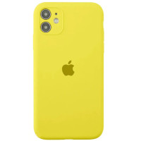 Чохол Silicone Case Square Full+Camera iPhone 11 желтый (canary yellow)