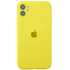 Чехол Silicone Case Square Full+Camera iPhone 11 желтый (canary yellow)