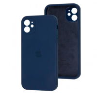 Чохол Silicone Case Square Full+Camera iPhone 11 темно-синій (Deep blue)