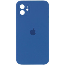 Чехол Silicone Case Square Full+Camera iPhone 11 синий (Royal blue)