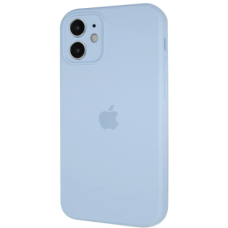 Чехол Silicone Case Square Full+Camera iPhone 11 голубой (Azure)