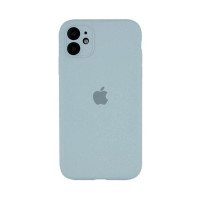 Чохол Silicone Case Square Full+Camera iPhone 11 блакитний (Mist blue)