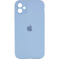 Чехол Silicone Case Square Full+Camera iPhone 11 голубой (blue)