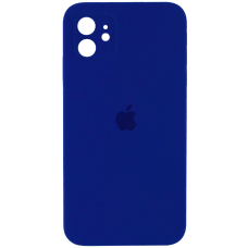 Чехол Silicone Case Square Full+Camera iPhone 11 синий (blue cobalt)