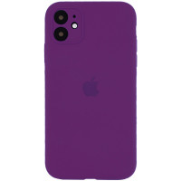 Чохол Silicone Case Square Full+Camera iPhone 11 фіолетовий (grape)
