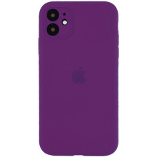 Чехол Silicone Case Square Full+Camera iPhone 11 фиолетовый (grape)