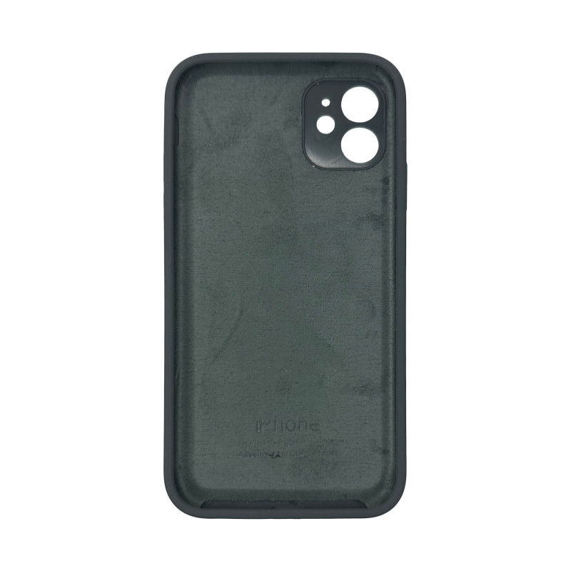 Чохол Silicone Case Square Full+Camera iPhone 11 сірий (Stone)