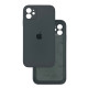 Чохол Silicone Case Square Full+Camera iPhone 11 сірий (Stone)