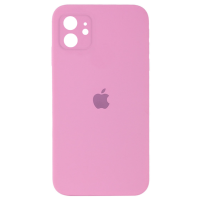 Чохол Silicone Case Square Full+Camera iPhone 11 рожевий (pink)