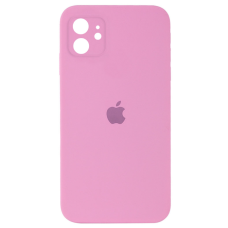 Чехол Silicone Case Square Full+Camera iPhone 11 розовый (pink)