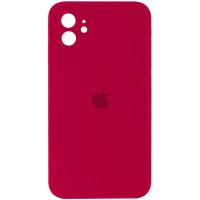 Чехол Silicone Case Square Full+Camera iPhone 11 красный (red)