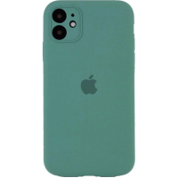 Чохол Silicone Case Square Full+Camera iPhone 11 зелений (Pine green)
