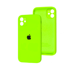Чехол Silicone Case Square Full+Camera iPhone 11 салатовый (light green)