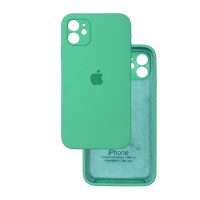 Чохол Silicone Case Square Full+Camera iPhone 11 м'ятний (Spearmint)