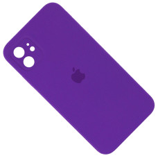 Чехол Silicone Case Square Full+Camera iPhone 11 фиолетовый (Purple)
