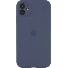 Чехол Silicone Case Square Full+Camera iPhone 11 cеро-голубой (Lavender Gray)