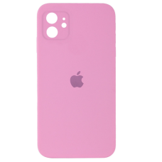 Чехол Silicone Case Square Full+Camera iPhone 11 ярко-розовый (Shiny pink)