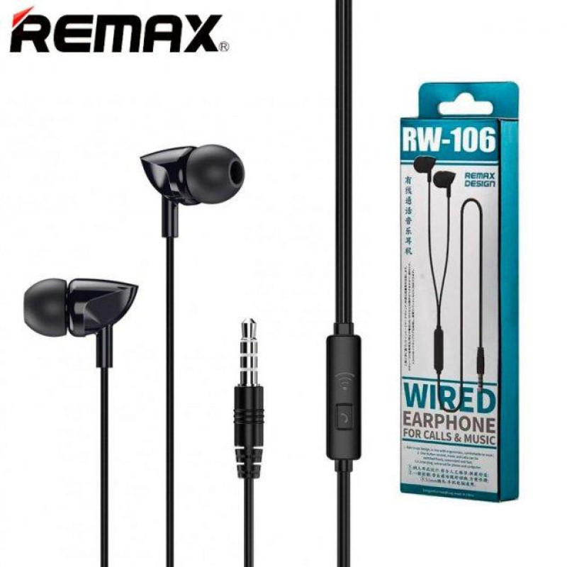 Навушники з мікрофоном Remax RW-106 Black