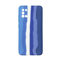 Чохол Silicone Case Samsung A31 Rainbow Синій