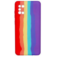 Чохол Silicone Case Samsung A31 Rainbow Червоний