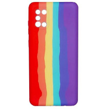 Чехол Silicone Case Samsung A31 Rainbow Красный