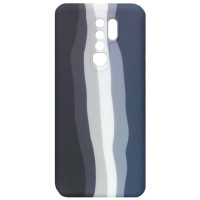 Чехол накладка Silicone Case Xiaomi Redmi 9 Rainbow Чёрний