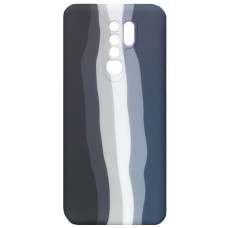 Чехол накладка Silicone Case Xiaomi Redmi 9 Rainbow Чёрний