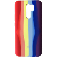 Чехол накладка Silicone Case Xiaomi Redmi 9 Rainbow Красный