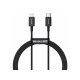 Кабель USB-C to Lightning Baseus Superior PD 20W 1m Чорний