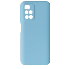 Чехол накладка Silicone Case Xiaomi Redmi 10 Голубой