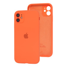 Чехол Silicone Case Square Full+Camera iPhone 11 оранжевый
