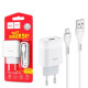 Зарядний пристрій Hoco C72A 2.1A +Micro USB white
