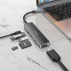 HUB USB-C Hoco HB24 HDMI+USB3.0+USB2.0+SD+TF+PD