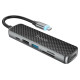 HUB USB-C Hoco HB24 HDMI+USB3.0+USB2.0+SD+TF+PD