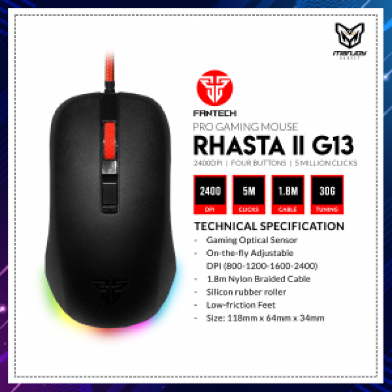 Миша дротова Fantech G13 Rhasta 2