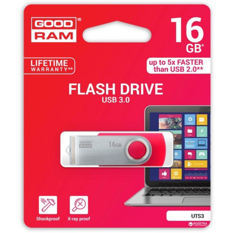 USB Flash GoodRam UTS3 16Gb 3.0 красная