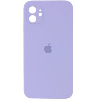 Чехол Silicone Case Square Full+Camera iPhone 11 сиреневый (Dasheen)