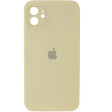 Чехол Silicone Case Square Full+Camera iPhone 11 белый (Antigue White)
