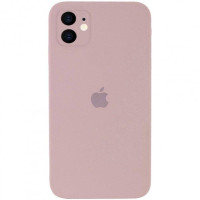 Чехол Silicone Case Square Full+Camera iPhone 11 пудра (Pink Sand)