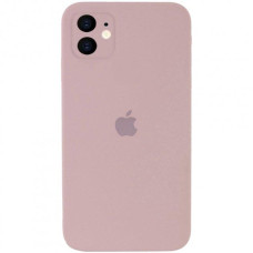 Чехол Silicone Case Square Full+Camera iPhone 11 пудра (Pink Sand)