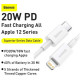 Кабель USB-C to Lightning Baseus Superior PD 20W 1.5m white