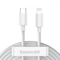 Кабель USB-C to Lightning Baseus Superior PD 20W 1.5m white