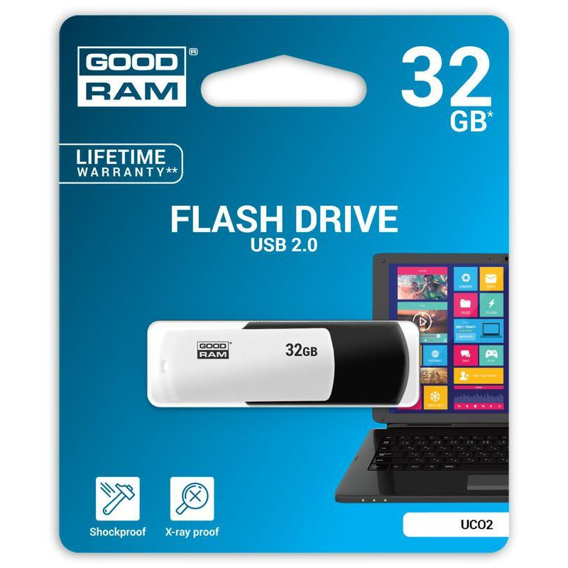 USB Flash GoodRam UCO2 32Gb 2.0 Чорно-біла