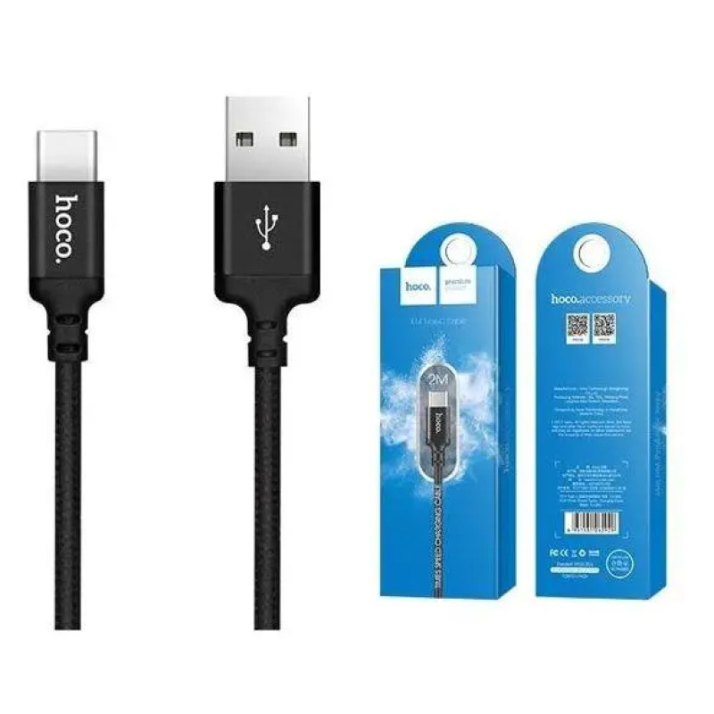 Кабель USB-Type C Hoco X14 3A 2m