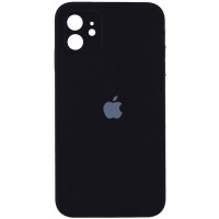 Чехол Silicone Case Square Full+Camera iPhone 11 черный (Black)