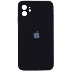 Чехол Silicone Case Square Full+Camera iPhone 11 черный (Black)