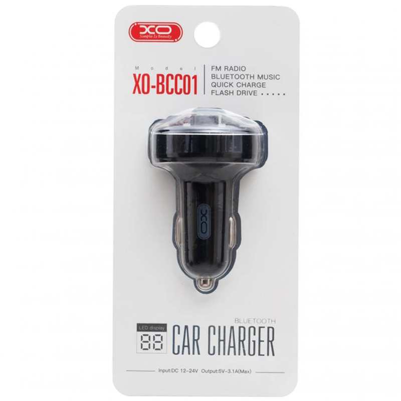 FM Модулятор XO-BCC01 3.1A QC