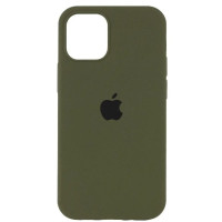 Чохол Silicone Case iPhone 14 Plus / 15 Plus Зелений (Dark Olive)