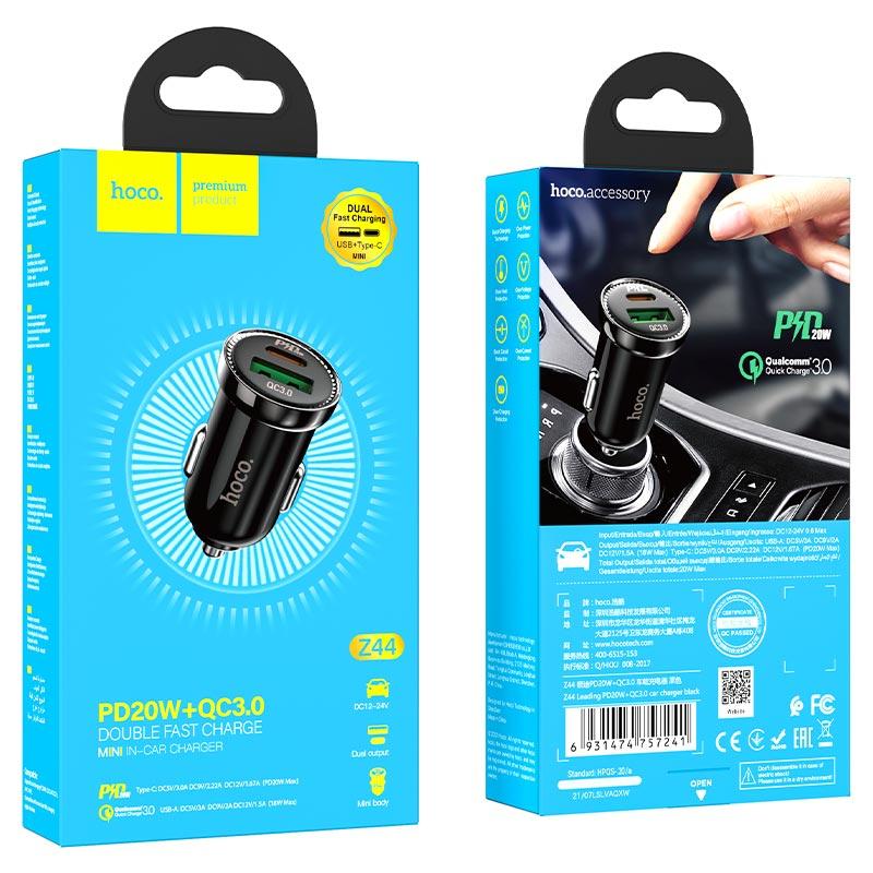 АЗУ Hoco Z44 PD20W+QC3.0 Быстрая зарядка